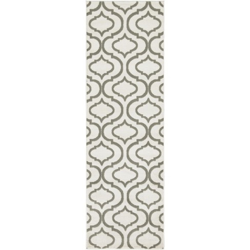 Nourison Jubilant Moroccan Trellis Indoor Area Rug Ivory Green 2'3