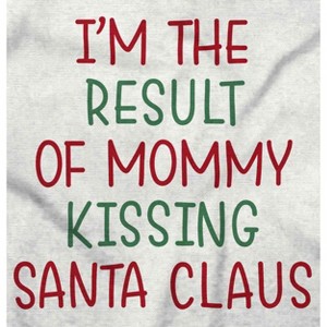 Result of Mommy Kissing Santa Claus Toddler Baby Graphic T Shirt Brisco Brands - 1 of 4