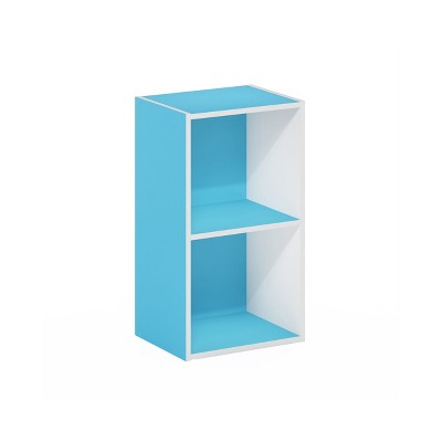 HOMLUX 2-Cube Bookcase Floor Open Wooden Storage Bookshelf Toy Organizer, Multiple Colors