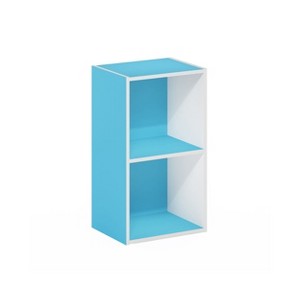 HOMLUX 2-Cube Bookcase Floor Open Wooden Storage Bookshelf Toy Organizer, Multiple Colors - 1 of 4