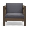 Christopher Knight Home Jeremy 7 piece Outdoor Acacia Wood Sectional Seating Set with Slatted Coffee Table and Cushions - 4 of 4