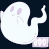 Men's Design By Humans Boo Cute Ghost Halloween cute design By BoogieCreates T-Shirt - image 2 of 4