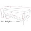 Sapphtopaz Versatile Ottoman with Storage Upholstered Coffee Table with Wood Legs Foot Stool Storage Bench for Living Room, Entryway - 2 of 4