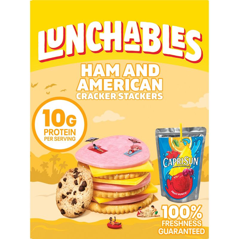 Lunchables Ham &#38; American Cheese Cracker Stackers - 9.1oz, 1 of 14