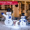 Joyfy Christmas Lights Outdoor, 3 Pcs 3D Collapsible Snowman Yard Lights with 270 LEDs for Garden Outdoor Christmas Decorations, Eve Night Decor - 4 of 4