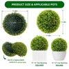 Artificial Plant Topiary Ball for Home Office, Garden, Wedding, Porch Decor - 2 of 4