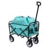 VisioGear Multi-use Bag Collapsible Foldable Wagon Cart, Beach Wagon Grocery Cart with Liner Bag and Cover, Blue, 25.98"*17.32"*37.4" - 4 of 4
