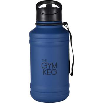 THE GYM KEG 1.3L Stainless Steel Bottle with Leak Proof and Insulated Beverage Container, 1 pack, Blue