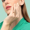 SOHI Women's Crystal Silver Baroque Statement Ring - 3 of 4
