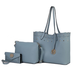 MKF Collection Mariahna 3-Piece Set – Shopper Tote, Crossbody Bag, and Wristlet Wallet Purse by Mia K - 1 of 4