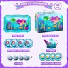 Joyfy Kid Tea Set, Mermaid Tea Set for Toddlers , Tea Party Pretend Play Set, Kitchen Toy and Birthday Gift for Little Girls Ages 2 3 4 5 6 Years Old - 3 of 4