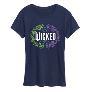 Women's - Wicked - Floral Wicked Logo Short Sleeve Graphic T-Shirt - 1 of 4
