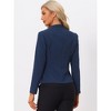 Allegra K Women's Long Sleeve Button Down Office Work Blazers - 3 of 4