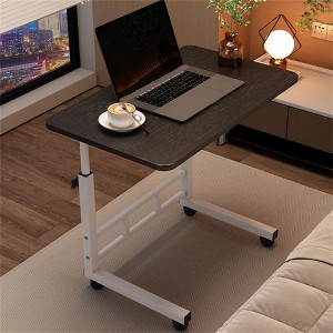 Standing Desk Adjustable Height, Mobile Stand Up Desk with Wheels, Small Computer Desk Rolling Desks, Portable Laptop Desk Home Office Desks - 1 of 4
