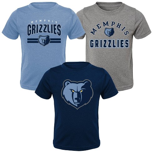 Nba Memphis Grizzlies Toddler Boys' 3pk T-shirts : Target