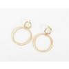Hollywood Sensation Double Hoop Dangle Earrings - 2 of 4