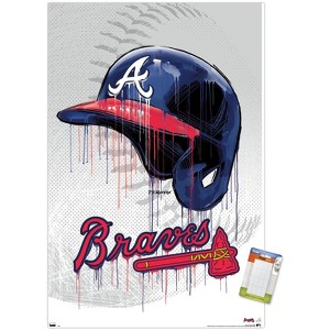 Trends International MLB Atlanta Braves - Drip Helmet 20 Unframed Wall Poster Prints - 1 of 4
