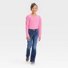 Girls' Mid-Rise Flare Jeans - Cat & Jack™ - 3 of 3