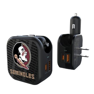 NCAA ACC Universities Text Backdrop 18-Watt 2 in 1 USB A/C Charger - 1 of 3