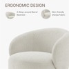 Spruce&Spring Upholstered Swivel Accent Chair Fabric - 4 of 4
