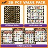 Joyfy 28 Players Halloween Bingo Cards Set, Halloween Party Supplies Kids Games, Halloween Bingo Game for School Classroom Family Group Activities - 2 of 4