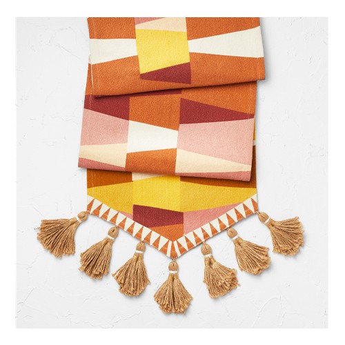 14" x 48" Cotton Table Runner with Tassels - Opalhouse™ designed with Jungalow™