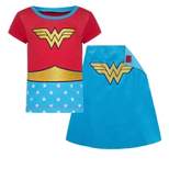 DC Comics Justice League Wonder Woman Baby Girls Caped Graphic T-Shirt & Cape Set Red 