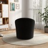 SEYNAR Modern Velvet Upholstered 360 Degree Swivel Barrel Chair with Button Tufted Back - 4 of 4