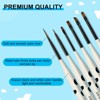 Saviland Pro Gel Essentials Kit - 6PC Micro-Detail Brushes & Dotting Tools with Non-Slip Grip .(Black/White) (Size: 6 Count) - 2 of 4