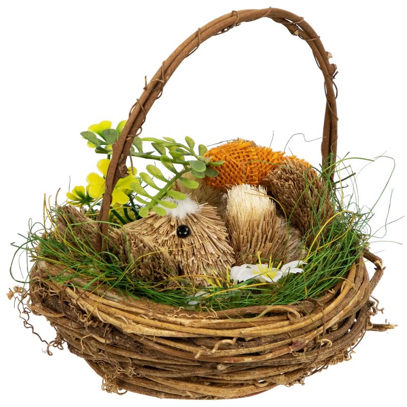 Northlight Bunny in Woven Basket Easter Decoration - 6.5", 3 of 7