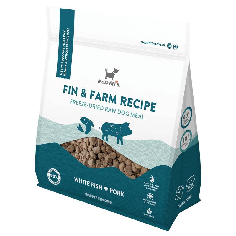 McLovin's Freeze Dried Dry Dog Food with Fish and Farm Recipe, 4 of 6