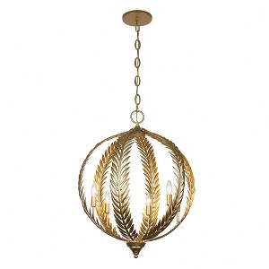 Savoy House Atlas 6 - Light Pendant in  Grecian Gold - 1 of 3