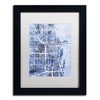 Trademark Fine Art -Michael Tompsett 'Chicago City Street Map B&W' Matted Framed Art - 2 of 4