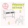 Karl Home MDF Children's Study Desk And Chair Set With 2 Storage Compartments - 2 of 4