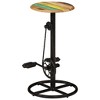 vidaXL Bar Chair Set of 2 Multicolor top with black steel frame - 3 of 4