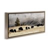 Stupell Industries Grazing Bison Foggy Countryside, 25" x 11" - 3 of 4