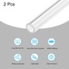 Unique Bargains Lamp Lantern Water Cooling System Acrylic Round Pipes Clear 2 Pcs 14" - 3 of 4