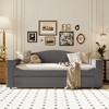 Twin Size Daybed with Storage Armrests, Trundle, and Integrated Bluetooth Audio System for Bedroom or Apartment - 2 of 4