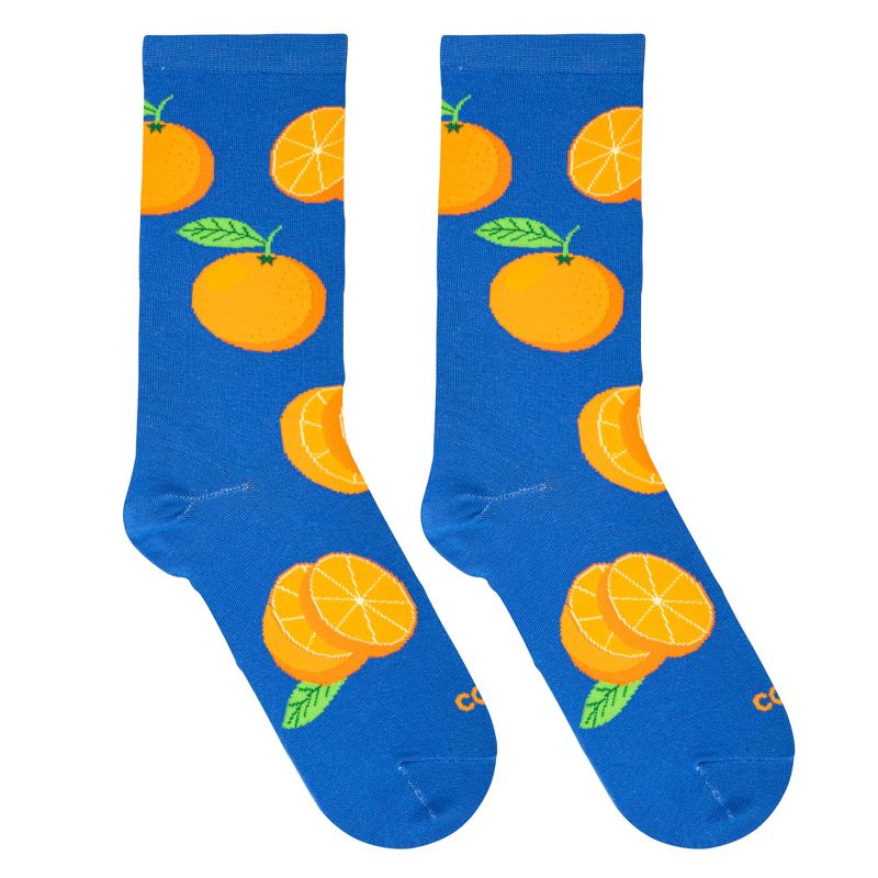Cool Socks, Cute Fun Fruit Print Novelty Crew Socks for Women, 5 of 6