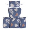 NewHome "Egg Chair Cushion with Headrest - Soft, Thick Hanging Basket Seat Pad for Swing & Lounge Chair" BlueBeige - 2 of 4