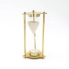 TopComfy Decorative Object Aluminium Frame Sand Timer Hourglass for Elegant Home Office Decor, Gold, 4.5"*4.5"*9" - 3 of 4