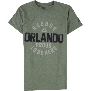 Reebok Womens Orlando Proud To Be Here Graphic T-Shirt, Green, Small - 1 of 2