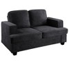 CAVINAS Modern Velvet Loveseat Sofa, Comfortable 2 Seater Couch with Deep Seating and High-Density Foam, Loose Back Cushions, Wide Arms - 4 of 4
