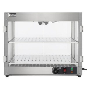 Winado 40 qt. 2-Tier 24 in. Stainless Steel Commercial Electric Food Warmer Buffet Server with 1 Warming Sections and 1 Crocks - 1 of 4
