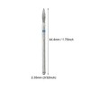 Unique Bargains Emery Nail Drill Bits Set for Acrylic Nails 3/32 Inch Nail Art Tools 44.4mm Length Blue 10 Pcs - 4 of 4