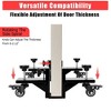 Door Dolly Heavy Duty - 2 Pack 750 LB Capacity Door Installation Kit, Fit 0-1-7/8 in Panels with Lockable Wheels for Construction/Remodeling - 2 of 4
