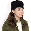 Anna-Kaci Women's Sequin Velvet Beret with Sparkling Embellishments and Comfortable Satin-Lined Interior - 2 of 4