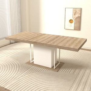 PAGED Extendable Dining Table for 6/10 Person, Modern Kitchen Table for Living Room, Dining Room, 62.99" to 78.74" - 1 of 4