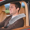 Zone Tech Car Soft Faux Sheepskin Seat Belt Comfortable Shoulder Pad Gray or Black - 3 of 4