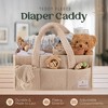 Babylicious Baby Diaper Caddy, Newborn Changing Table Organizer for Wipes and Diapers - 2 of 4